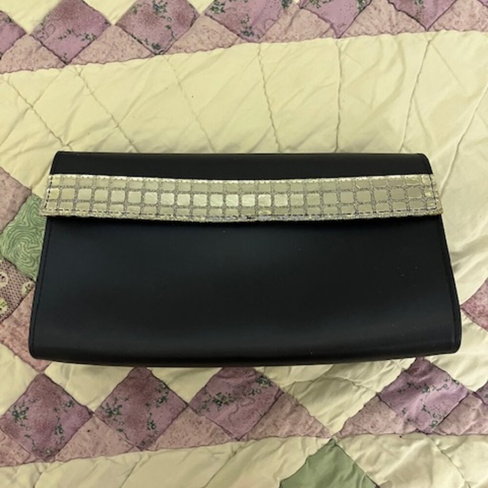 Vintage Christian Dior Parfums Trousse de Toilette Blue Clutch Handbag